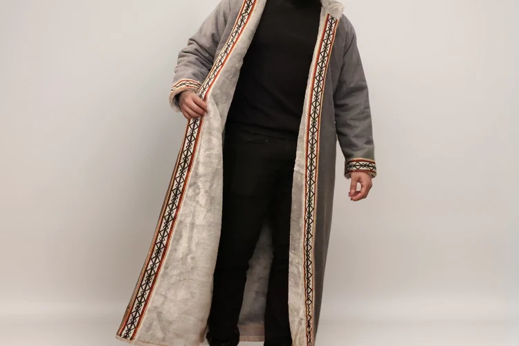 Nazwa coat in a studio
